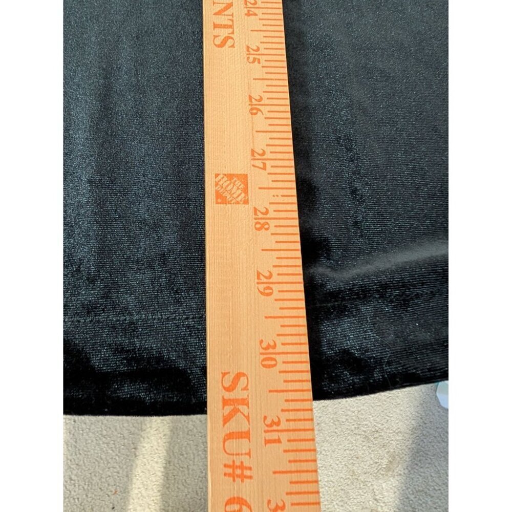 LOGO Lori Goldstein Velvet Tunic Shirt Womens Size 3X Black Split Neck Pullover - Picture 10 of 10